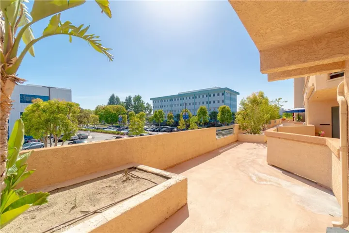 Walkways around the building
