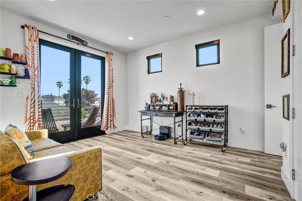 One of 5 bedrooms used as art room
