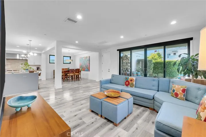 Family Room opens to kitchen and dining area
