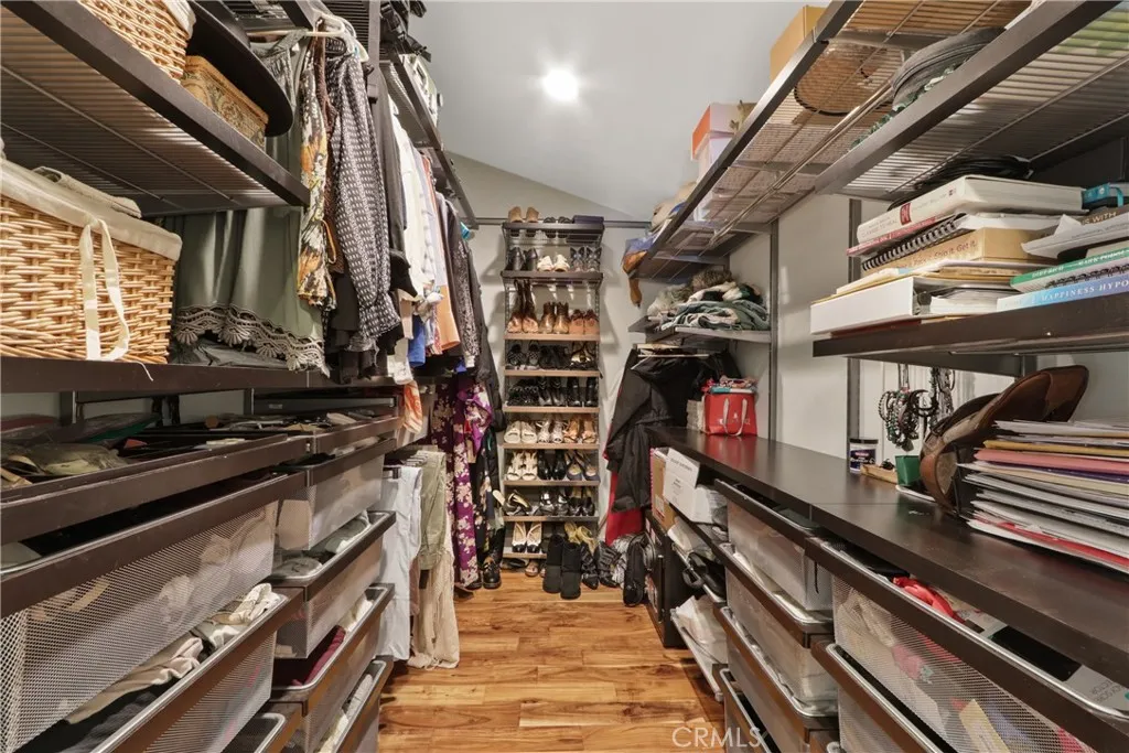 Primary bedroom, large walk-in closet.