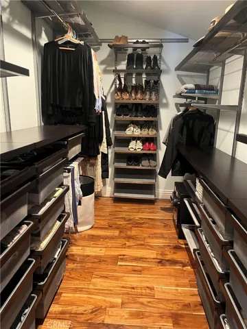 Primary bedroom, large walk-in closet.
