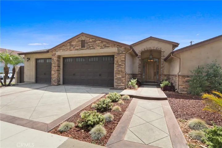Large single story home with 3 car garage.