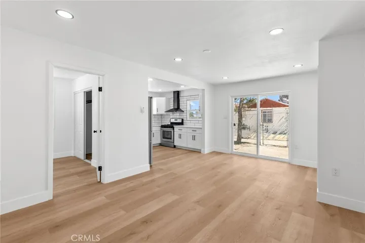 Living room and informal dining room