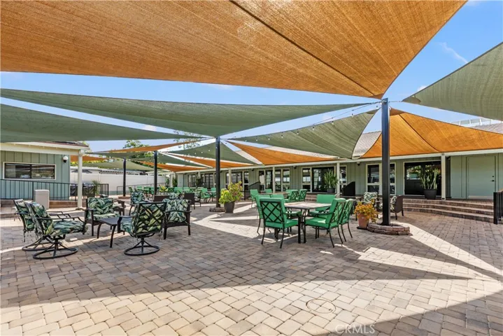 Community outdoor dining and bbq area