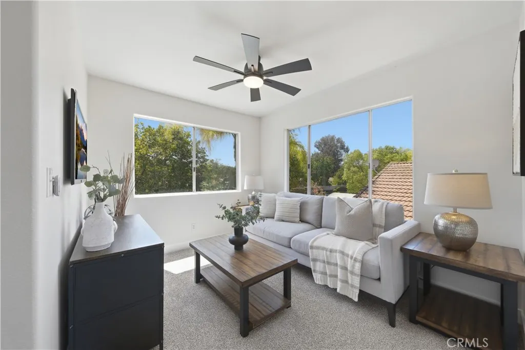The loft is a great flex room. Make it an office, gym or living room.