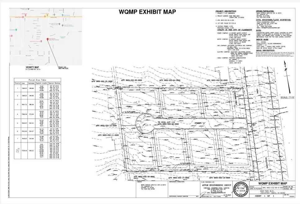 Park Subdivision Map 1