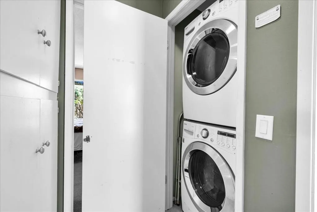 Laundry in Hall Closet