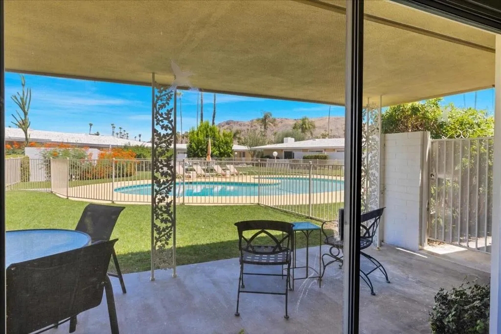 Patio Off Living Room By Pool