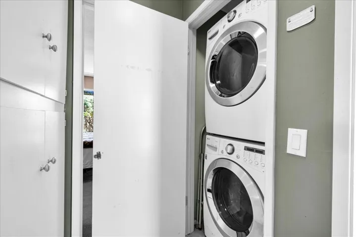 Laundry in Hall Closet