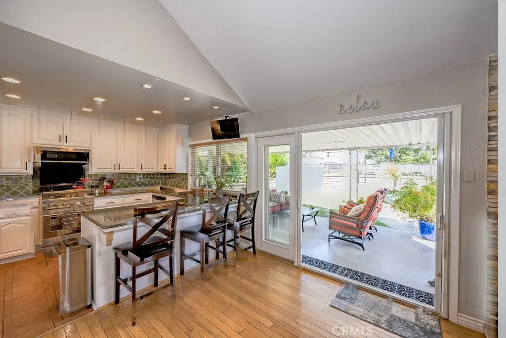 Large French Doors make this a perfect indoor outdoor space.