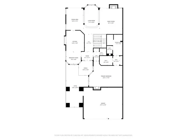 Main Level Floor Plan -  Measurements are not guaranteed.