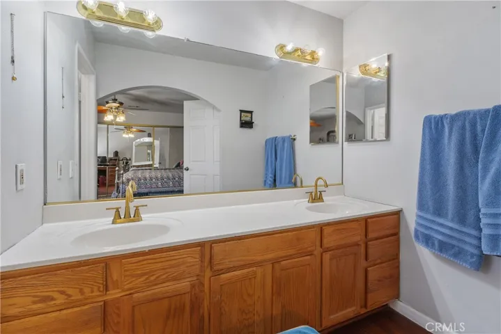 Primary Bathroom With Dual-Sink Vanity