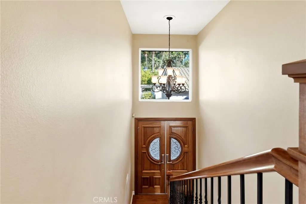 View of the front door from 1st floor hallway View of the front door from 1st floor hallway