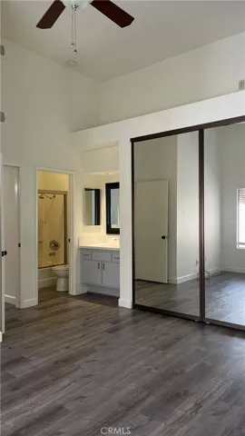 Primary Bedroom w/vaulted ceilings gives an open airy feel.