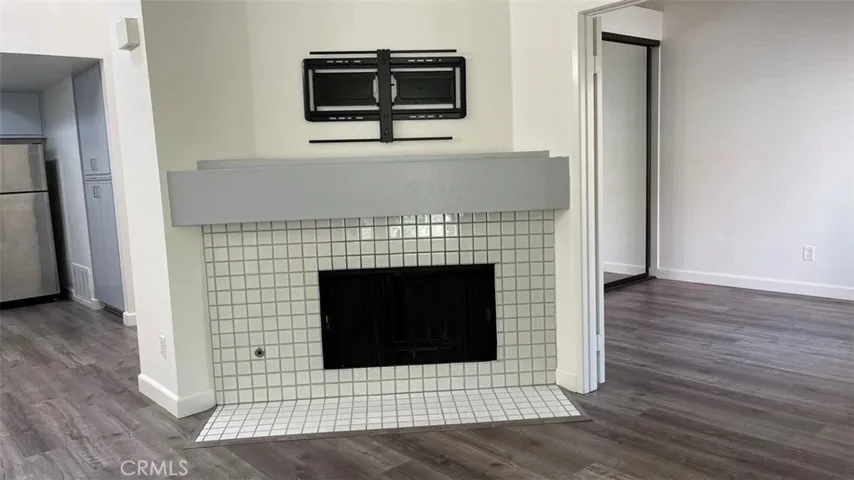 Cozy fireplace with TV Mount above