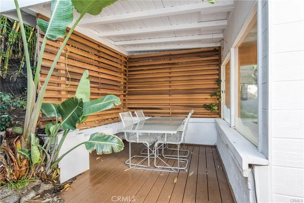 Outdoor eating area