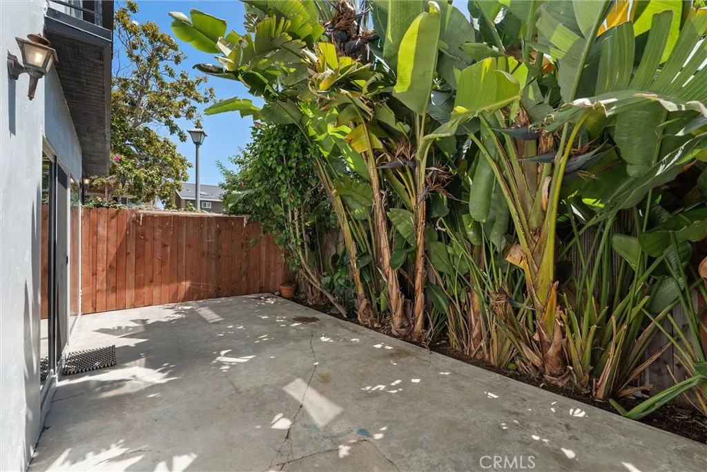 Back private patio
