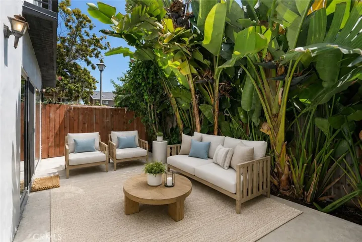 Virtually Staged Back Private Patio