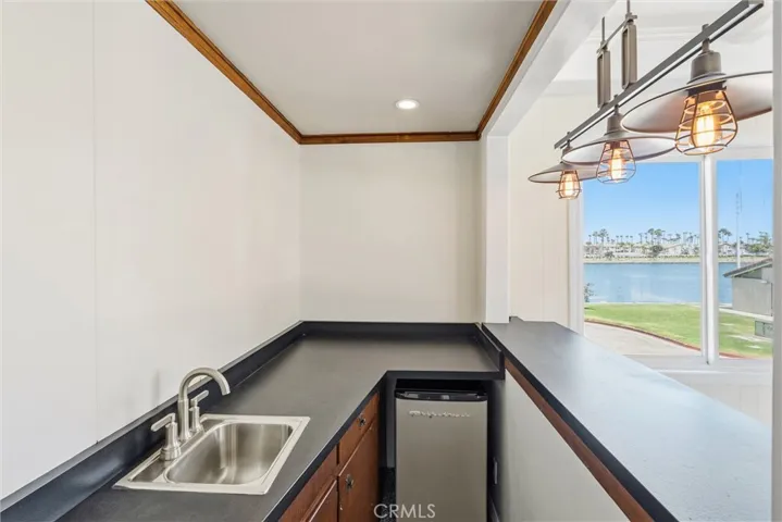 Wet Bar with Mini Fridge