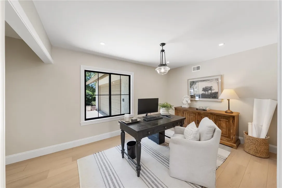 Secondary Bedroom being used as an office.