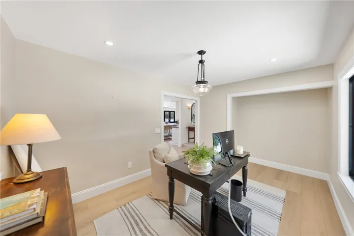 Secondary Bedroom being used as an office.