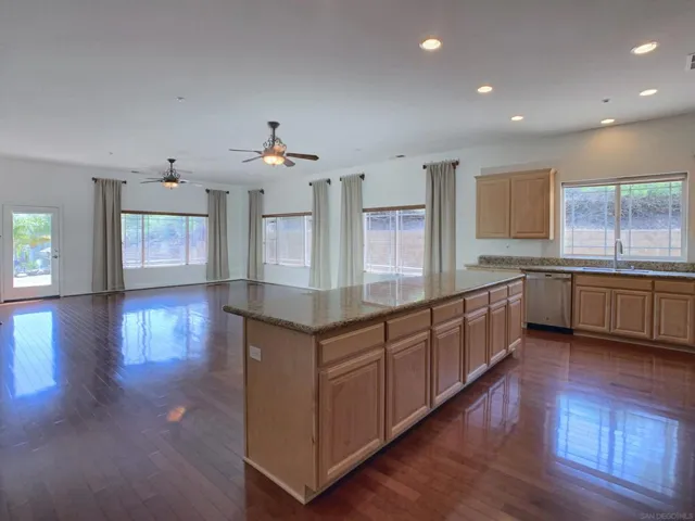 this kitchen has an eleven foot island perfect for entertaining.