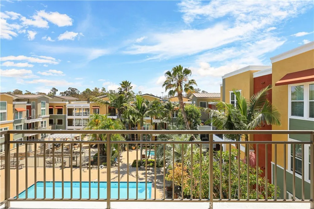 Private Balcony Overlooking the Pool