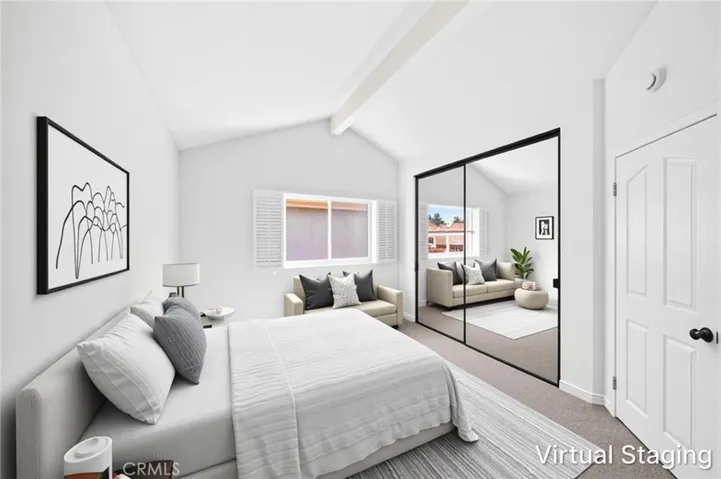 The second bedroom with high ceiling.