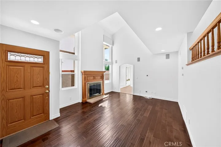 High ceiling in living room