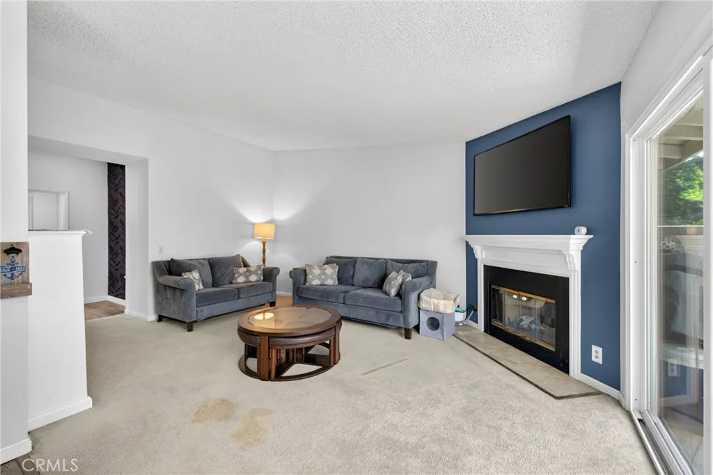 Family room fireplace