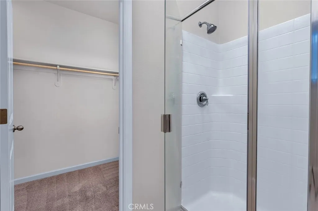 primary shower and closet