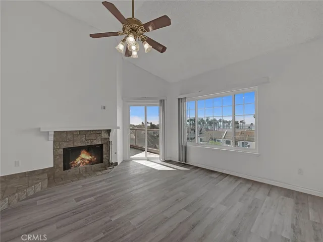 Living room with balcony and incredible views