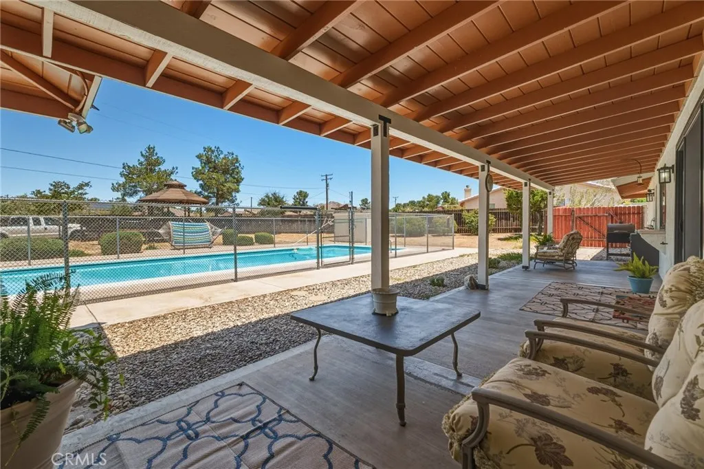 Back covered patio