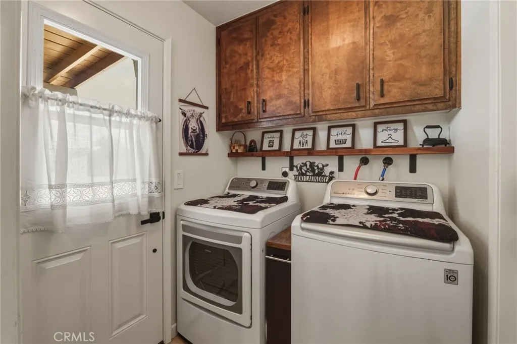 Laundry room in house