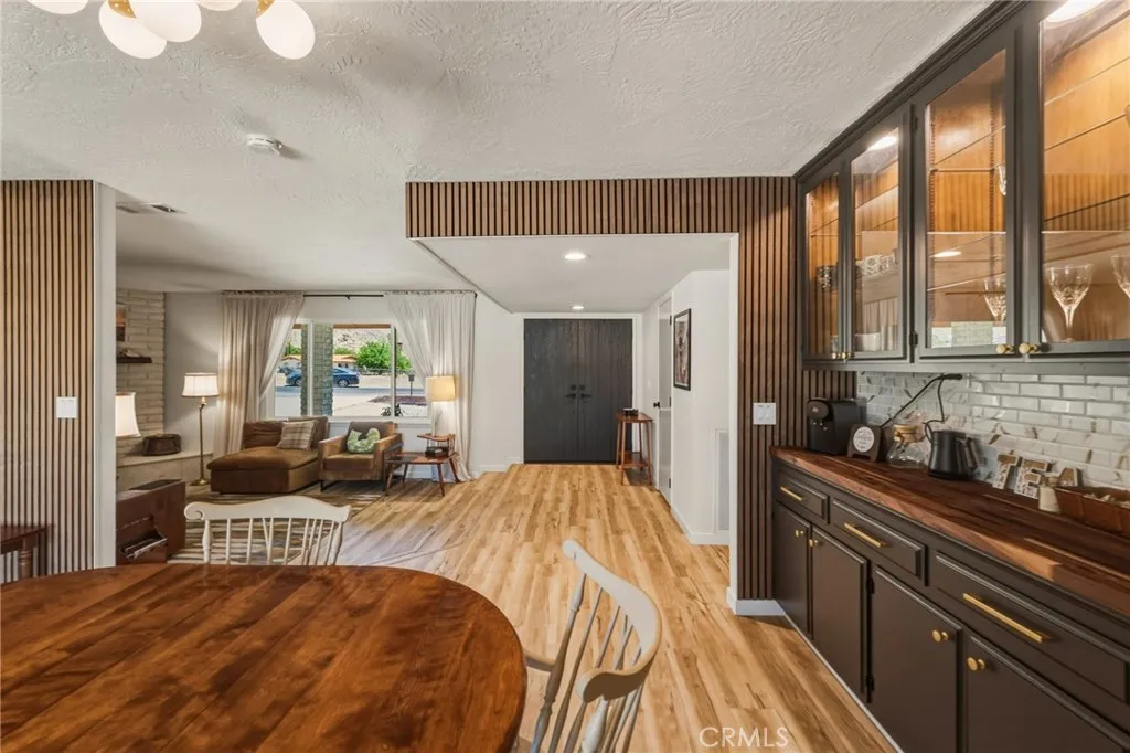 Dining area view to entry way