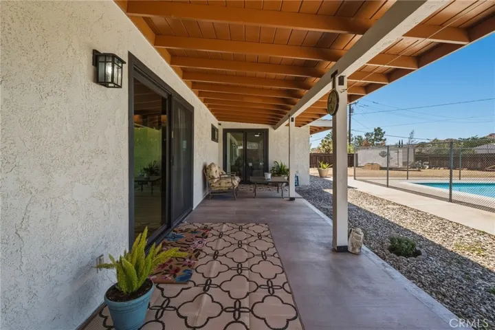Back covered patio
