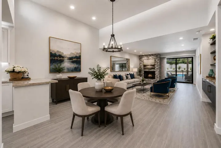 Staging - Living Room to Fireplace