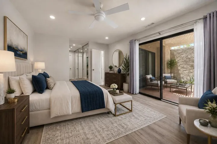 Staged- Primary Bedroom
