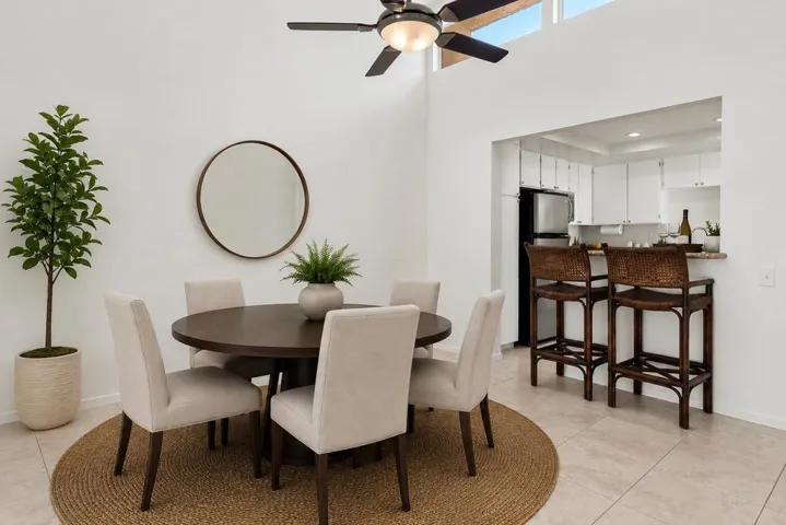 Virtually Staged Dining Area