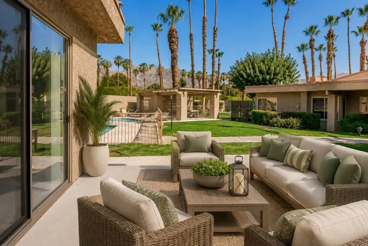 Virtually Staged Patio Area