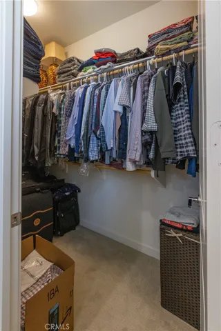 Walk-in closet in primary