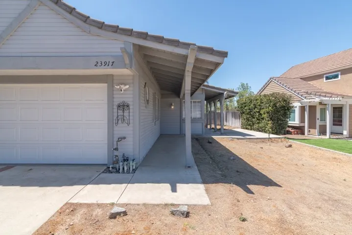 Walk way to front door