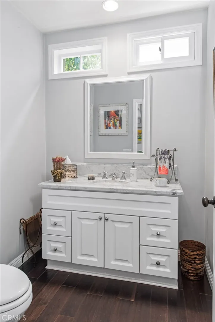 downstairs powder room