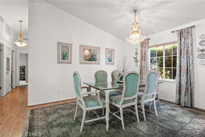 Dining Room off of Living Room and Kitchen