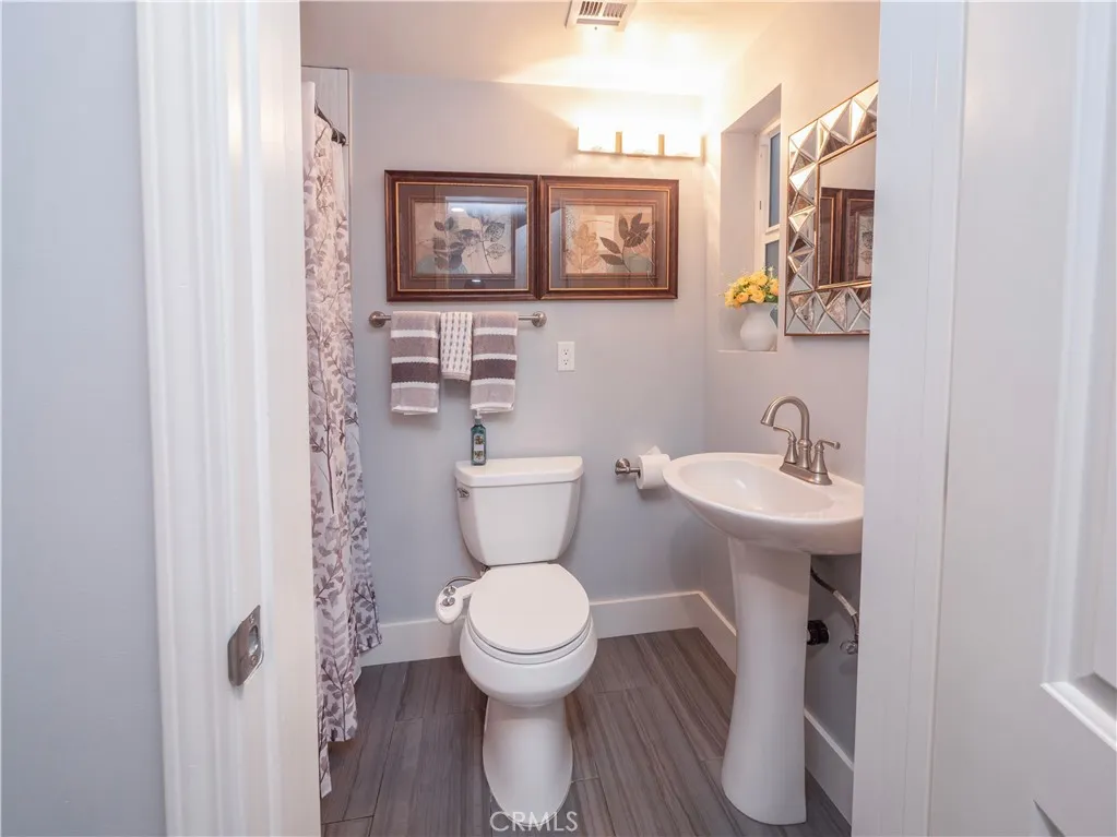 Laundry room bath with shower for pool use