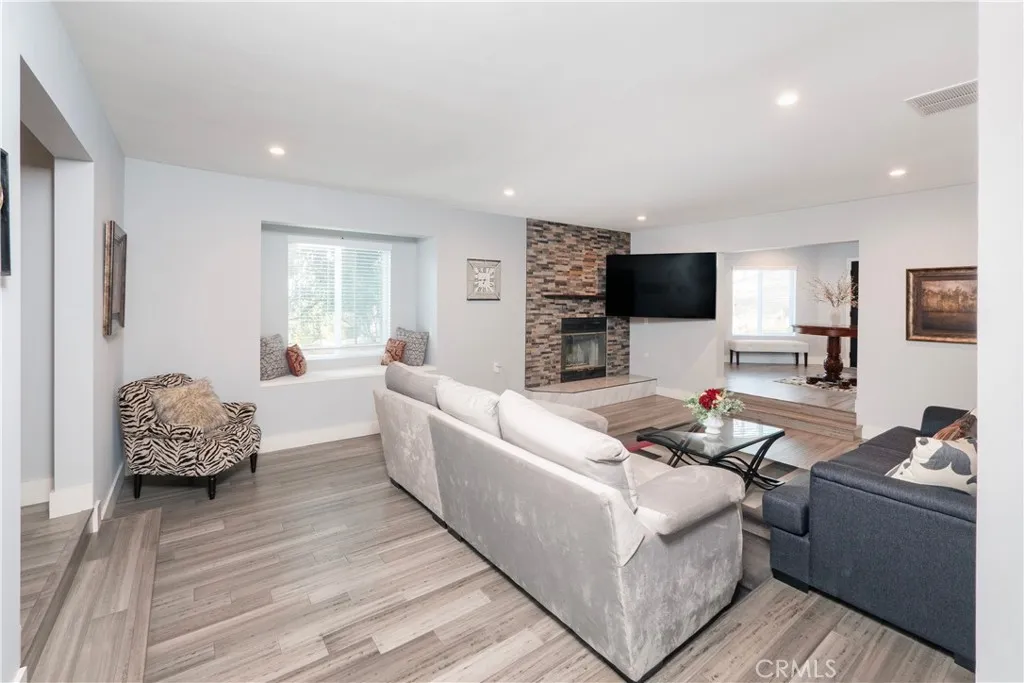 Front door and side door lead to living room