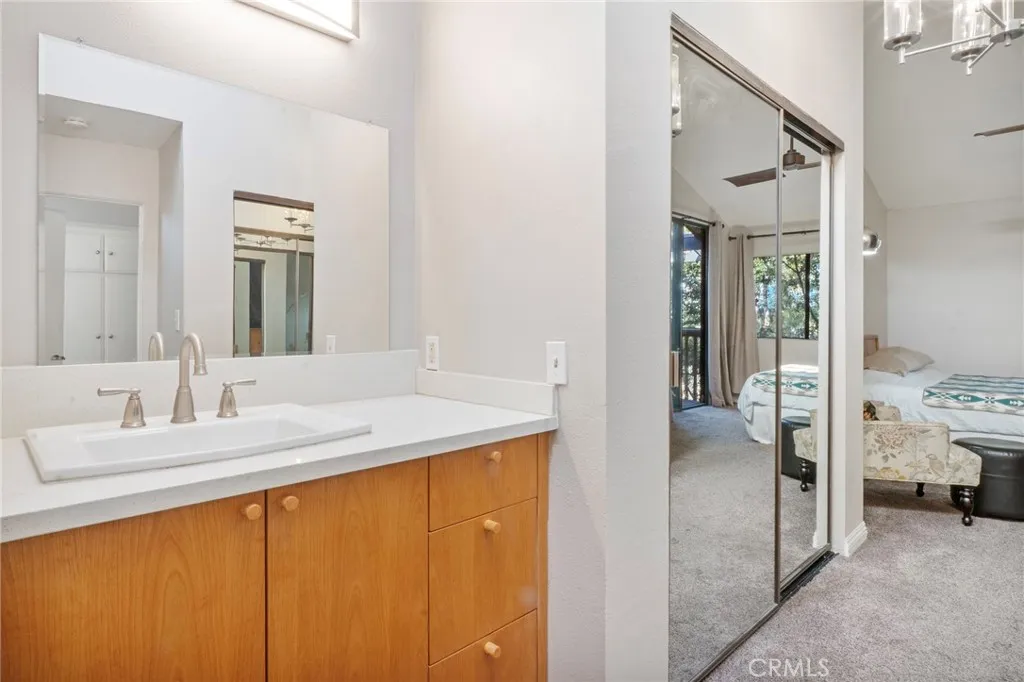Outside the bath, additional sink & vanity.