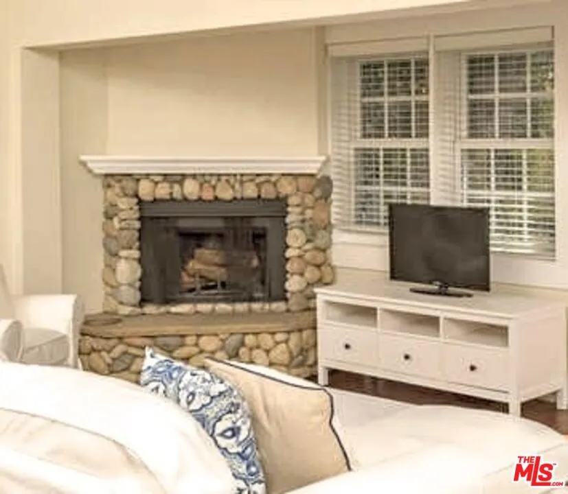 River Rock fireplace