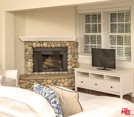 River Rock fireplace