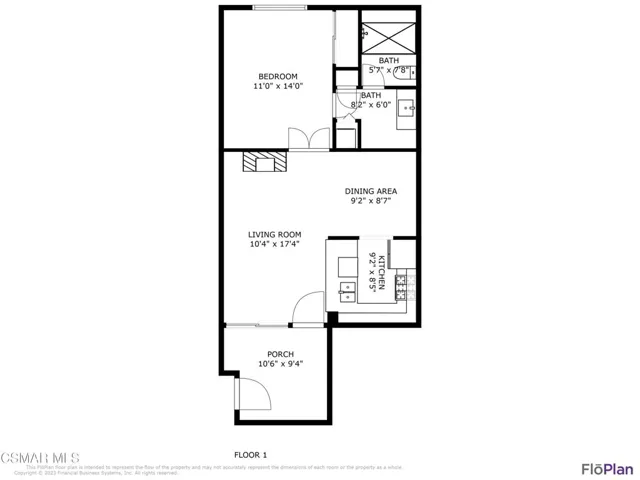 FLOPLAN WITH DIMENSIONS 7225 Shoup Avenu
